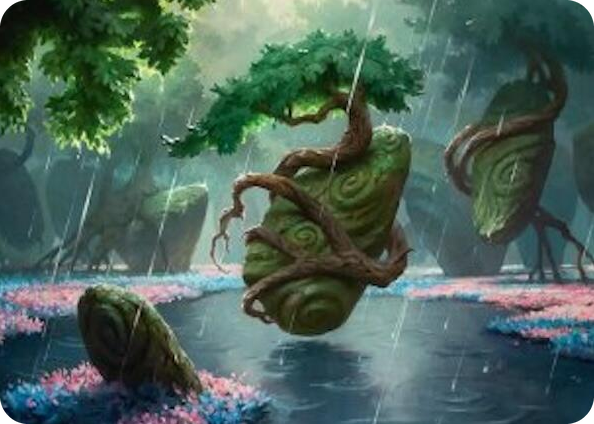 Rain-Slicked Copse Art Card #49 S - Art Series: Lorwyn Eclipsed Pokemon card