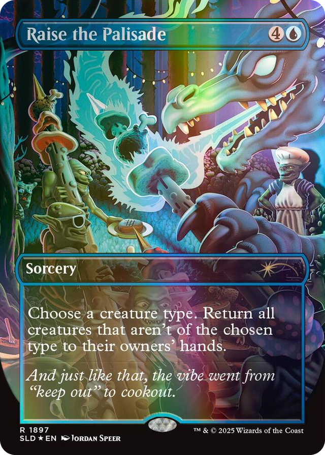1897 Raise the Palisade (Double Rainbow Foil) R Secret Lair Drop Series