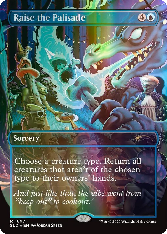 1897 Raise the Palisade (Double Rainbow Foil) R Secret Lair Drop Series