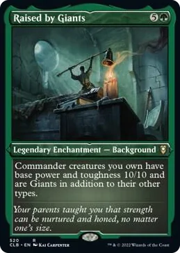 0520 Raised by Giants (Foil Etched) R Commander Legends: Battle for Baldur's Gate