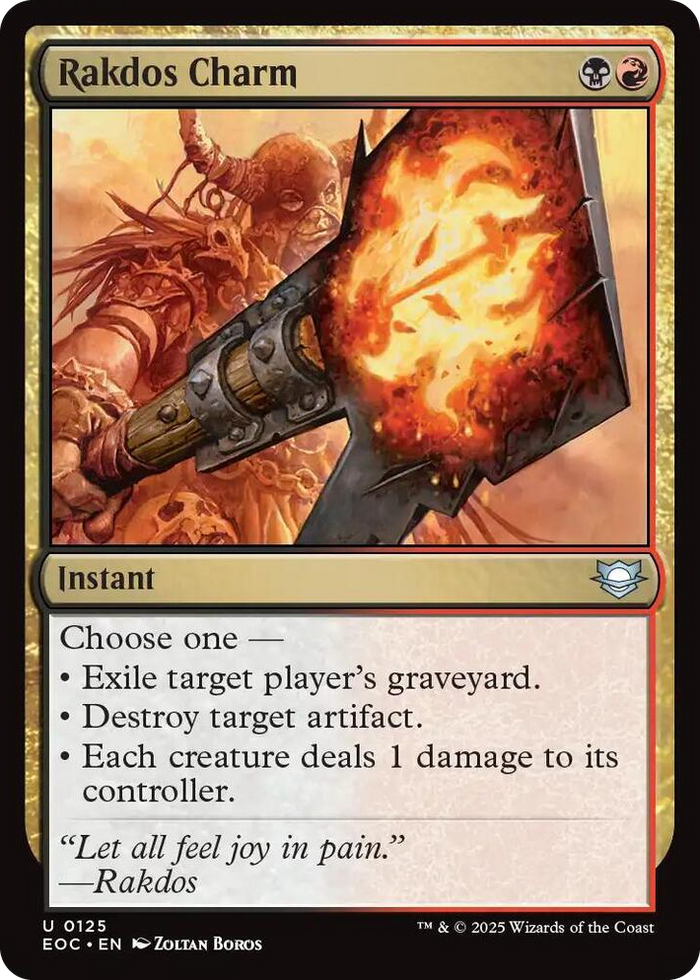 Rakdos Charm #125 U - Commander: Edge of Eternities Pokemon card