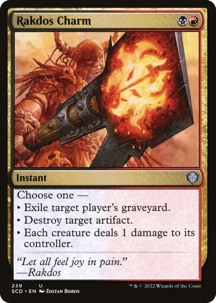 0239 Rakdos Charm U Starter Commander Decks