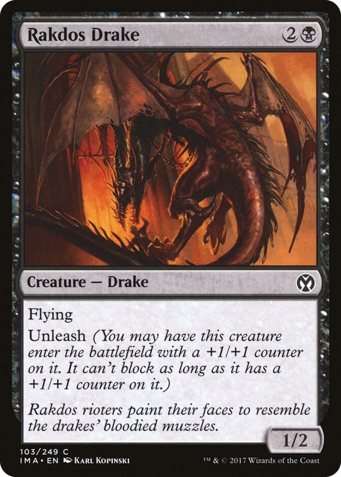 0103 Rakdos Drake C Iconic Masters