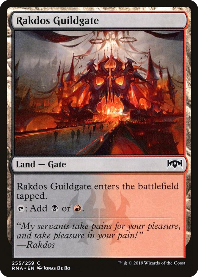 0255 Rakdos Guildgate (255) C Ravnica Allegiance