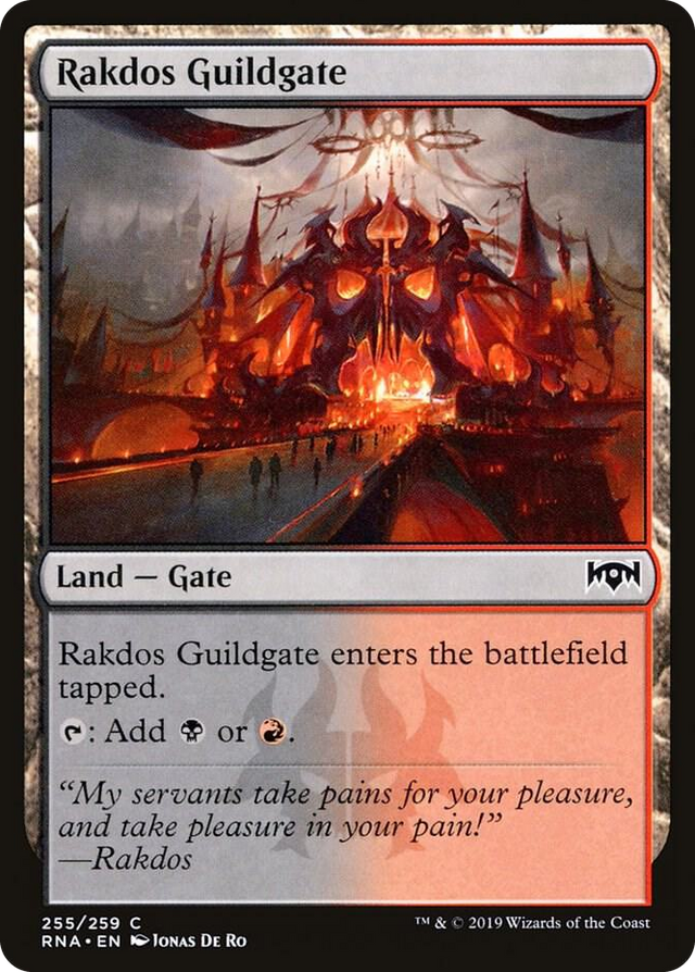 0255 Rakdos Guildgate (255) C Ravnica Allegiance