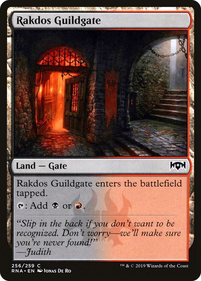 0256 Rakdos Guildgate (256) C Ravnica Allegiance