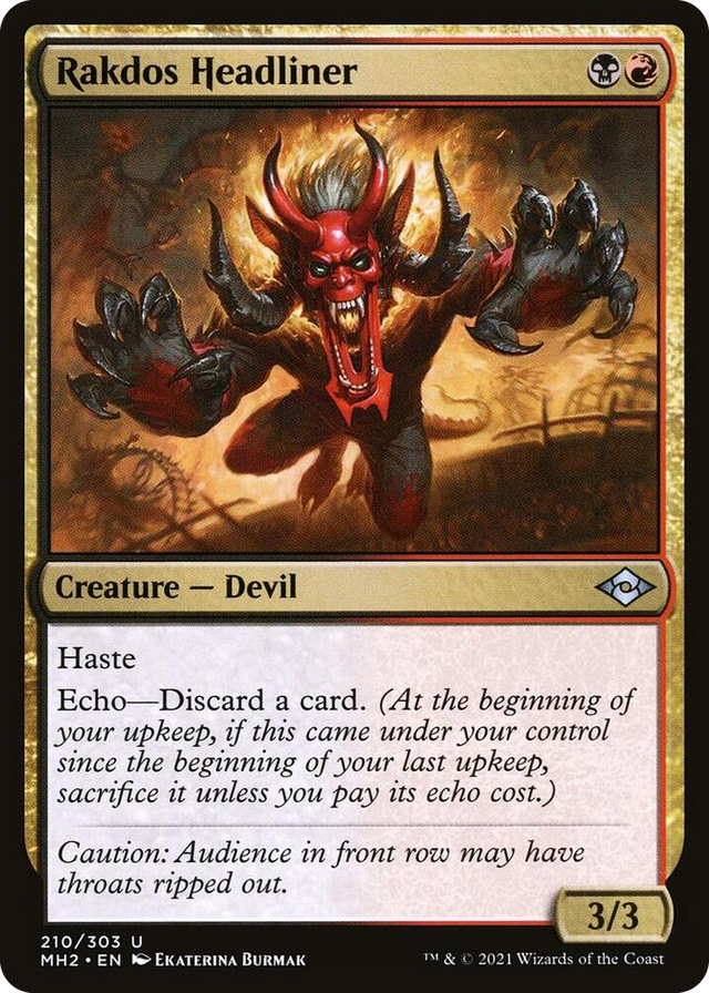 0210 Rakdos Headliner U Modern Horizons 2