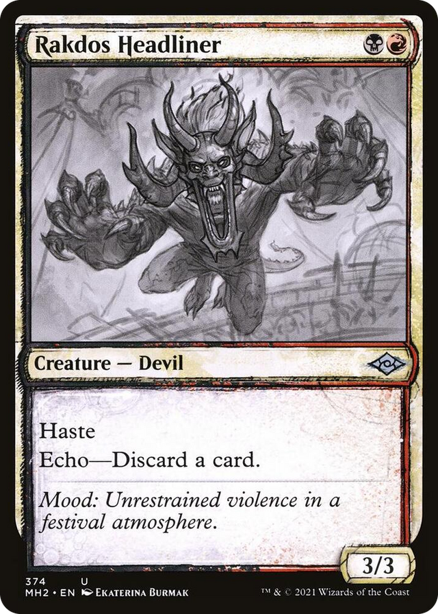 0374 Rakdos Headliner (Showcase) U Modern Horizons 2
