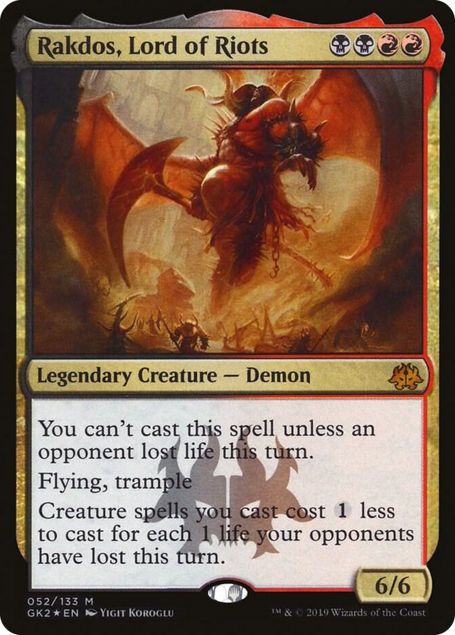 0052 Rakdos, Lord of Riots M Ravnica Allegiance: Guild Kits