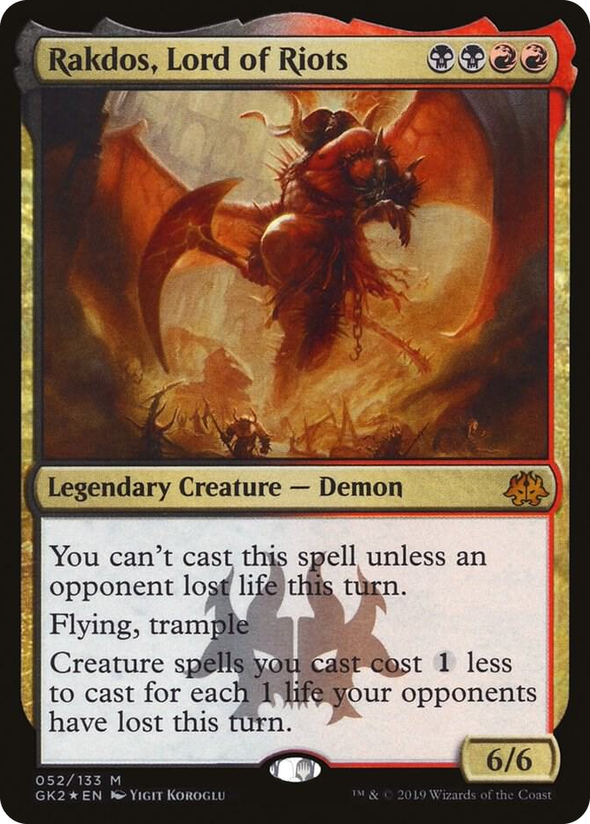 0052 Rakdos, Lord of Riots M Ravnica Allegiance: Guild Kits