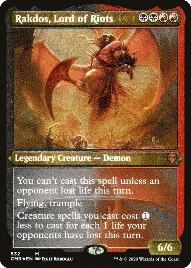 0532 Rakdos, Lord of Riots (Foil Etched) M Commander Legends