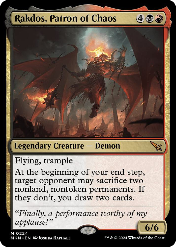 0224 Rakdos, Patron of Chaos M Murders at Karlov Manor