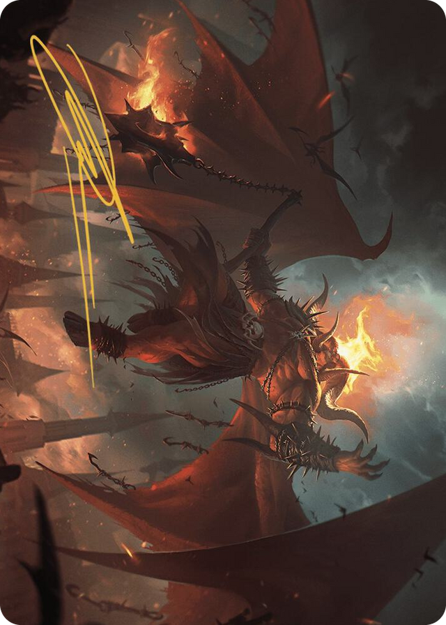 0022 Rakdos, Patron of Chaos Art Card (22/49) (Gold-Stamped Signature) S Art Series: Murders at Karlov Manor