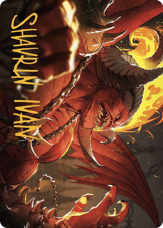 0045 Rakdos, Patron of Chaos Art Card (45/49) (Gold-Stamped Signature) S Art Series: Murders at Karlov Manor