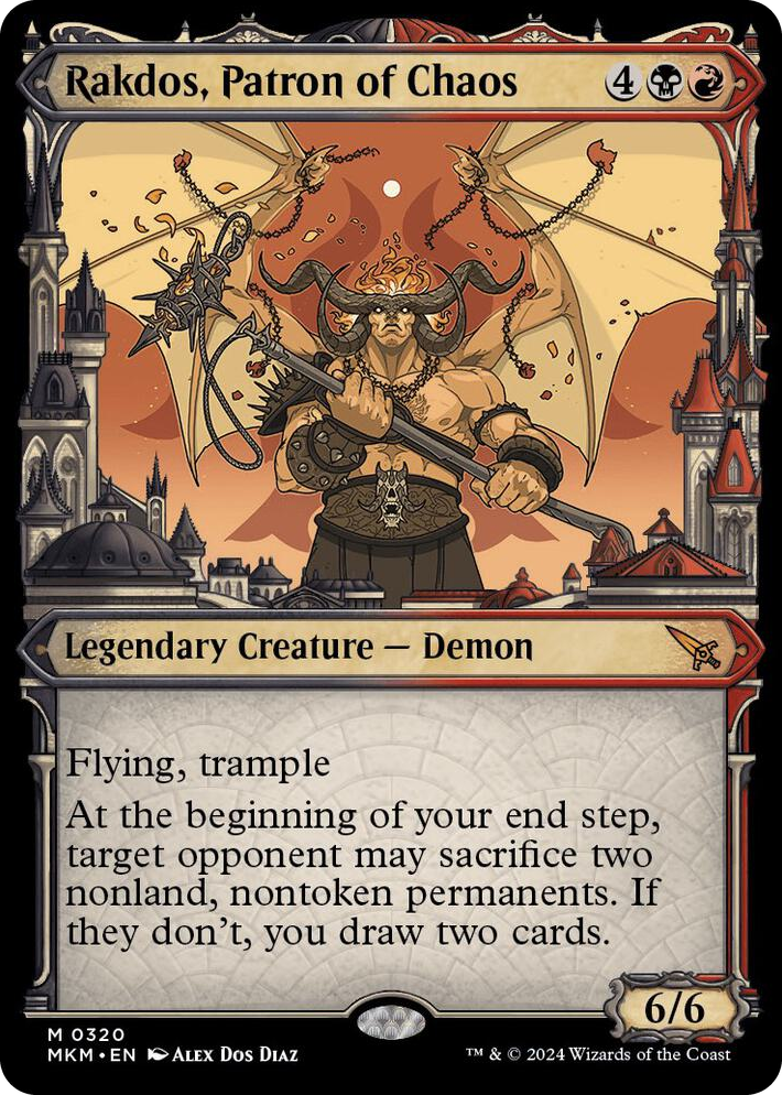 0320 Rakdos, Patron of Chaos (Showcase) (0320) M Murders at Karlov Manor