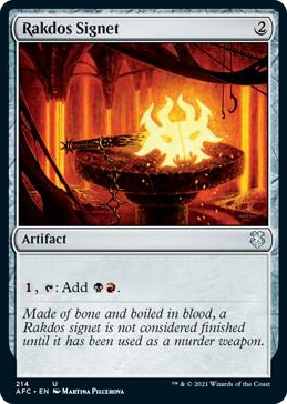 0214 Rakdos Signet U Commander: Adventures in the Forgotten Realms