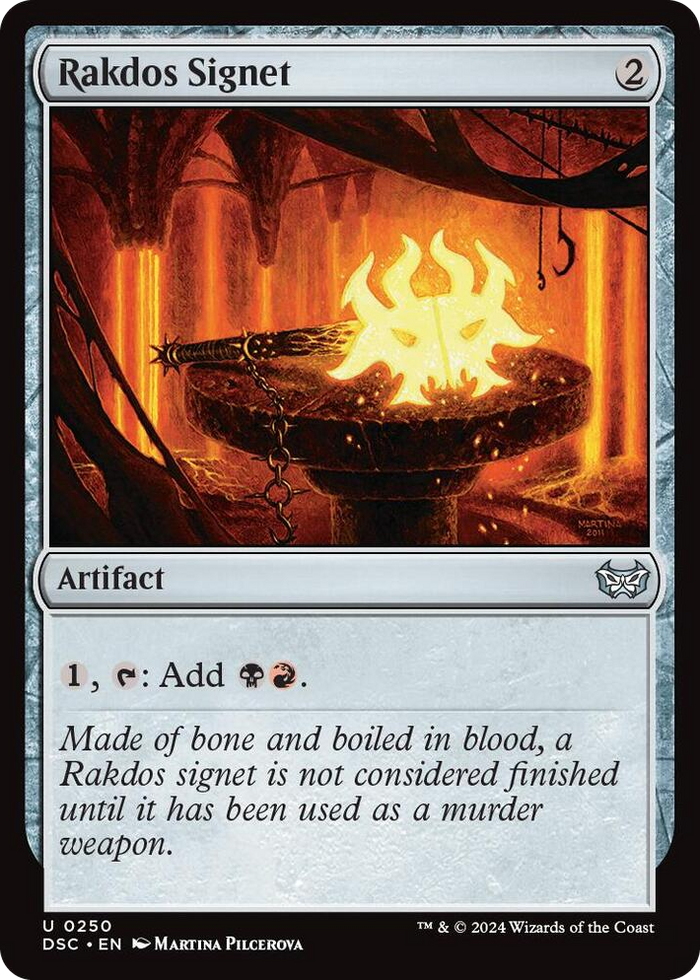 Rakdos Signet #250 U - Commander: Duskmourn: House of Horror Pokemon card