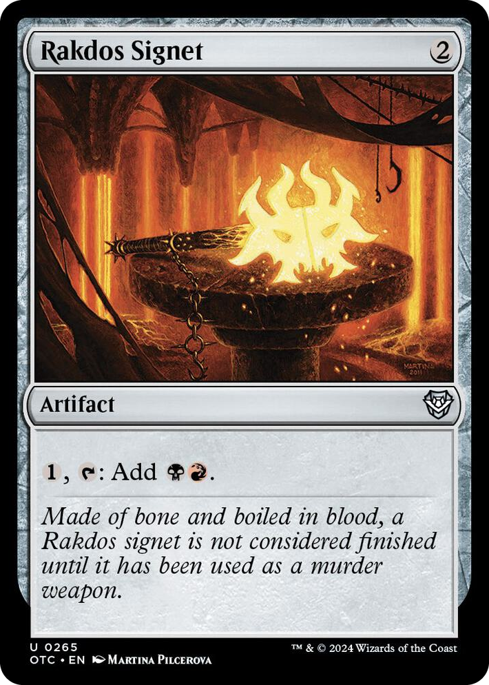 0265 Rakdos Signet U Commander: Outlaws of Thunder Junction