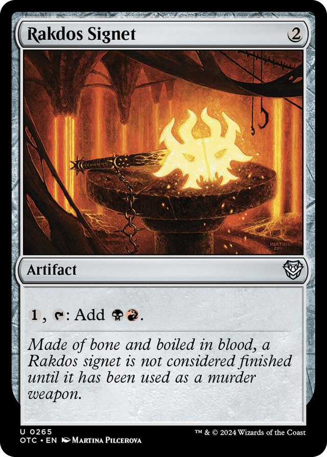 0265 Rakdos Signet U Commander: Outlaws of Thunder Junction