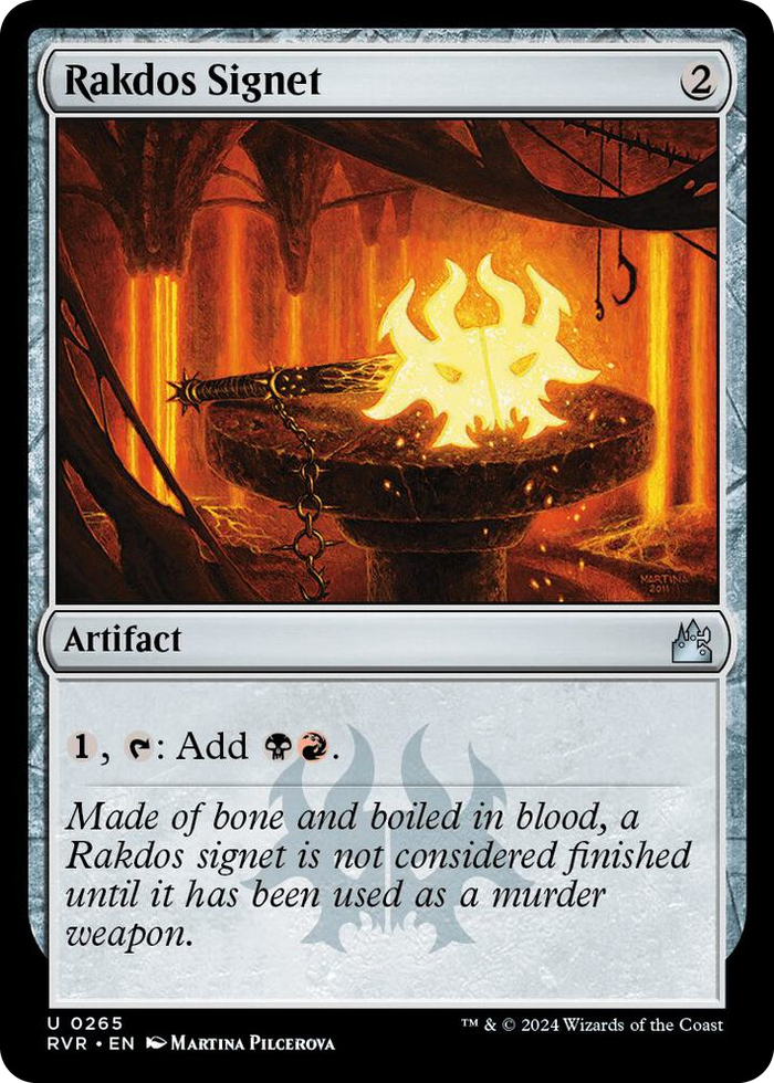 Rakdos Signet #265 U - Ravnica Remastered Pokemon card