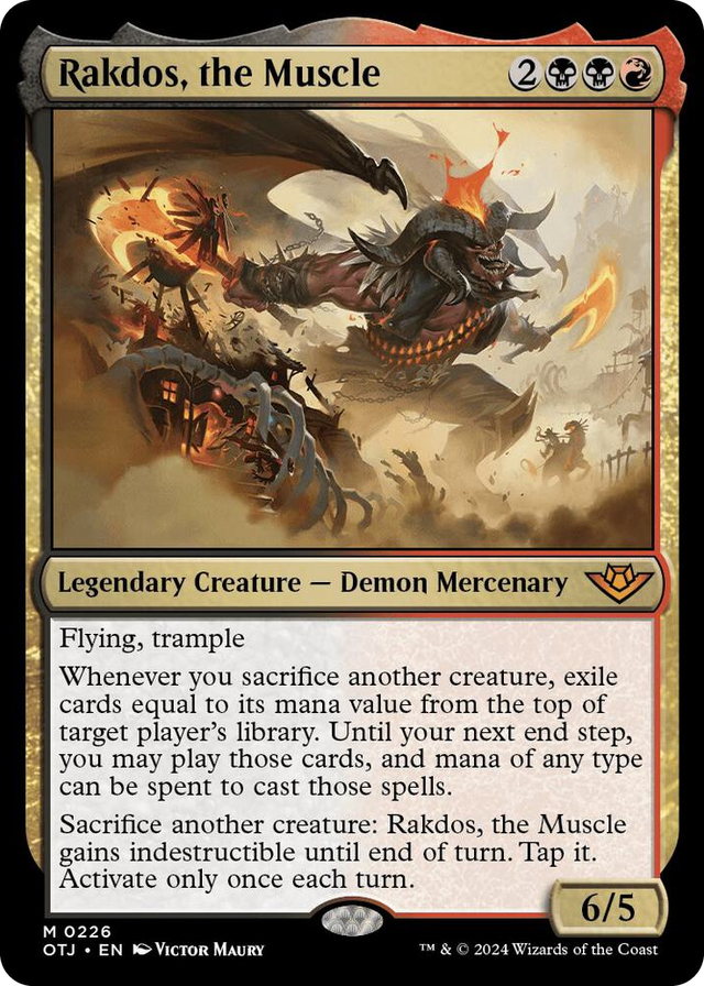 0226 Rakdos, the Muscle M Outlaws of Thunder Junction