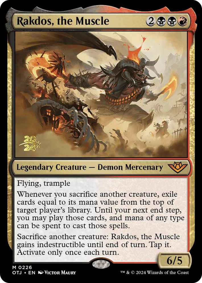 0226 Rakdos, the Muscle M Prerelease Cards