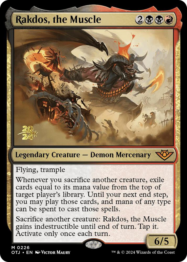 0226 Rakdos, the Muscle M Prerelease Cards