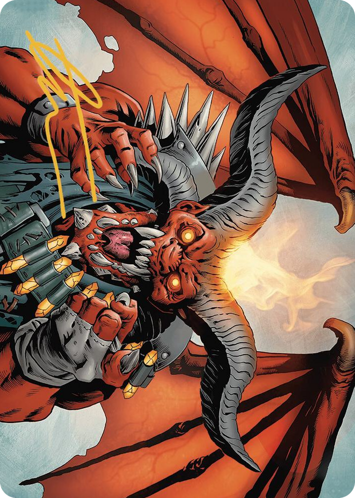 Rakdos, the Muscle Art Card (Gold-Stamped Signature) #53 S - Art Series: Outlaws of Thunder Junction Pokemon card