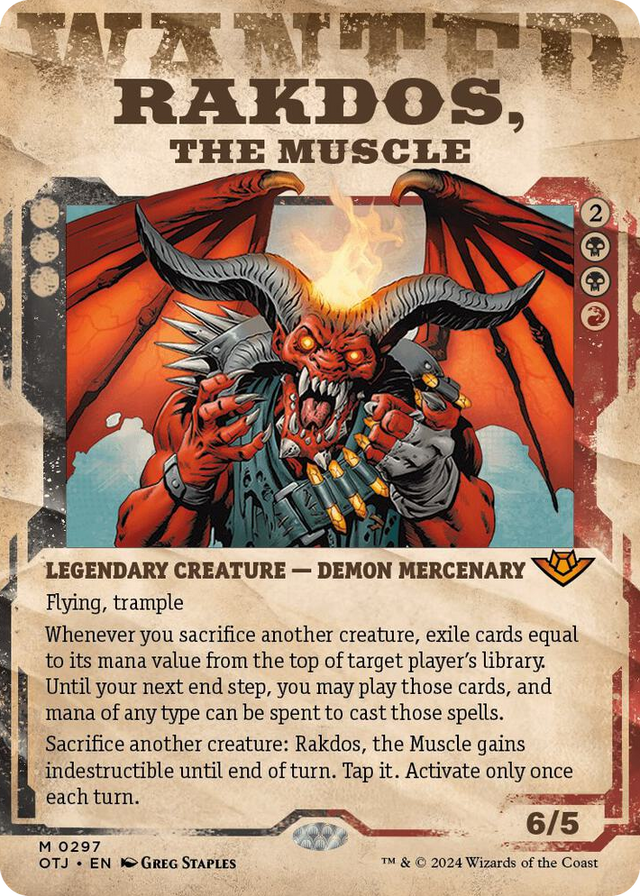 0297 Rakdos, the Muscle (Showcase) M Outlaws of Thunder Junction