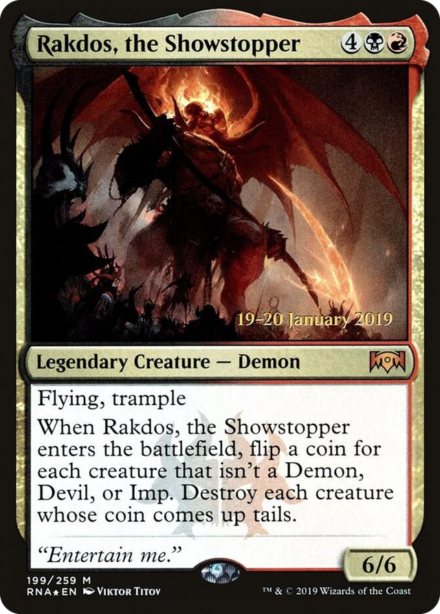 0199 Rakdos, the Showstopper M Prerelease Cards