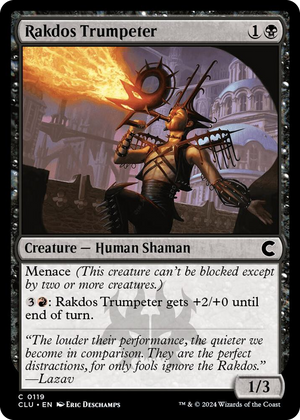 0119 Rakdos Trumpeter C Ravnica: Clue Edition