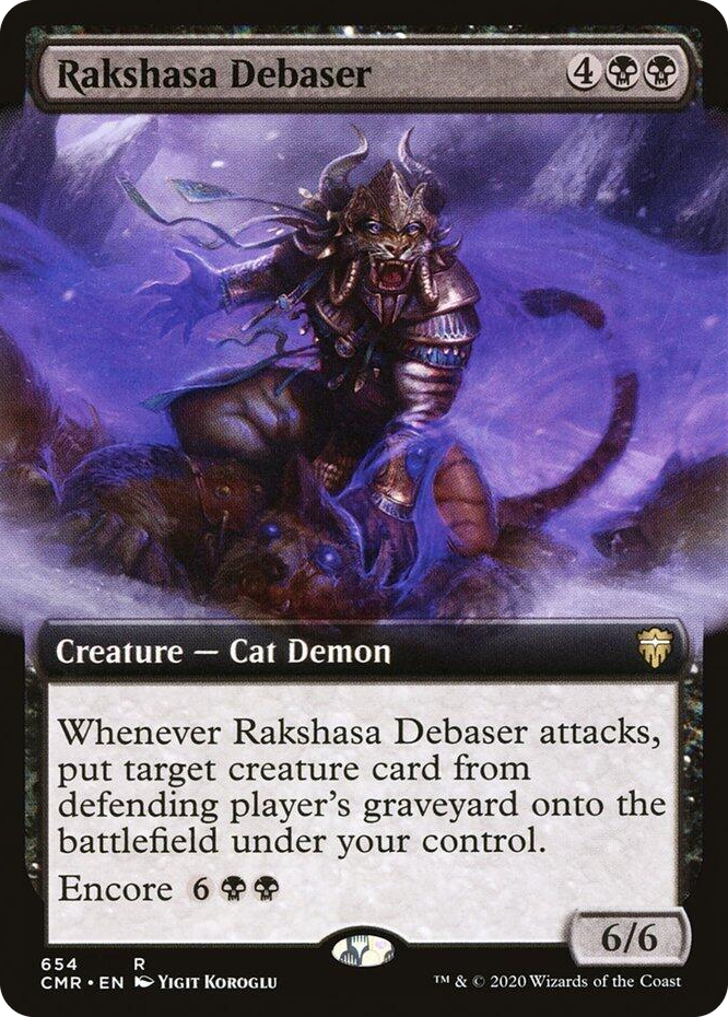0654 Rakshasa Debaser (Extended Art) R Commander Legends