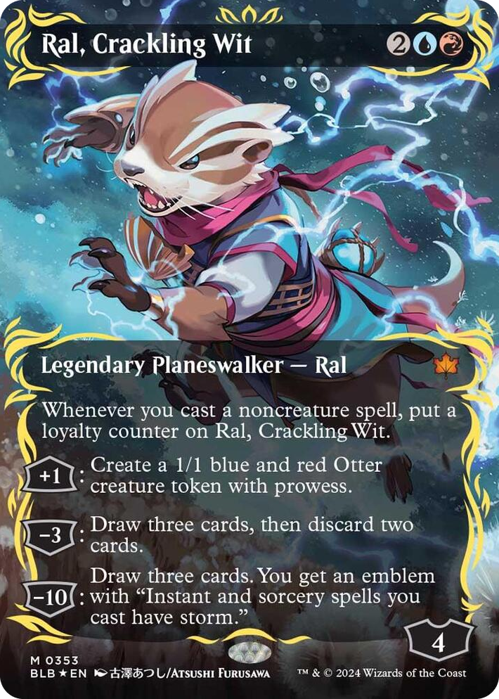 0353 Ral, Crackling Wit (Borderless) (Raised Foil) M Bloomburrow