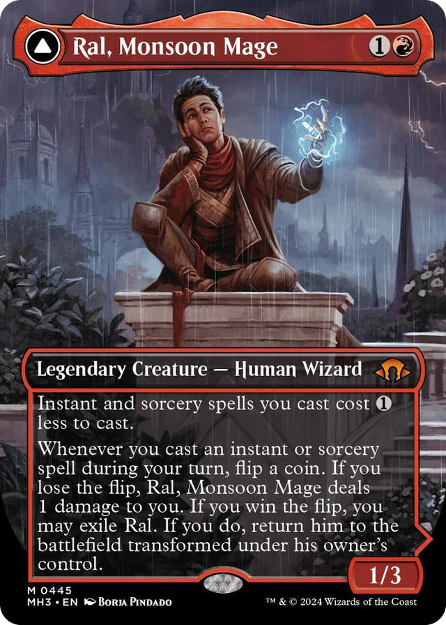0445 Ral, Monsoon Mage (Borderless) M Modern Horizons 3