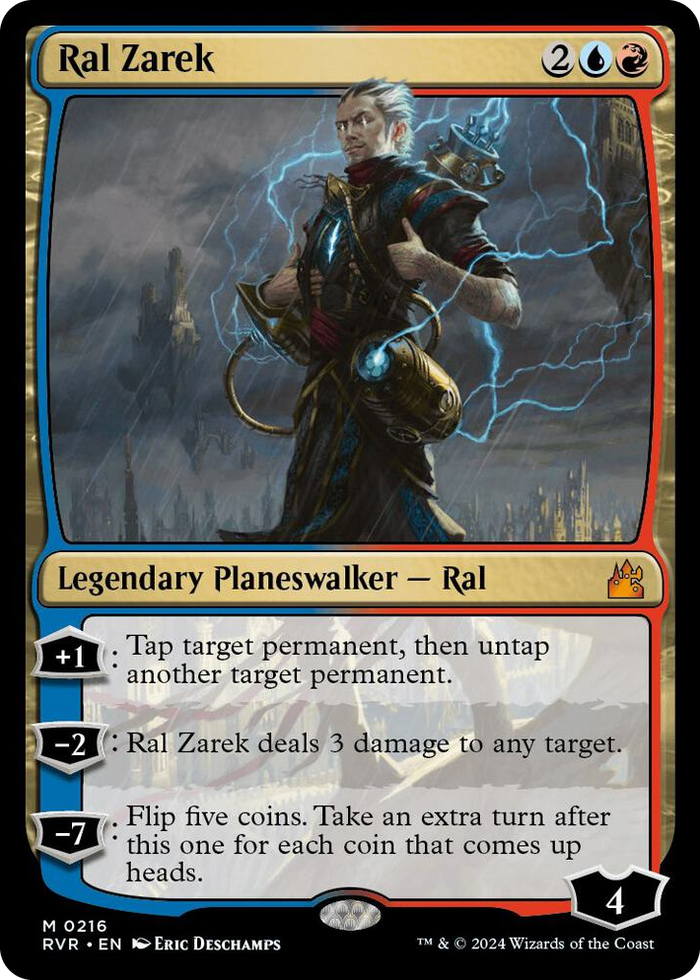 Ral Zarek #216 M - Ravnica Remastered Pokemon card