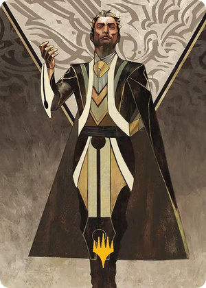 0027 Ral Zarek, Guest Lecturer Art Card (Gold-Stamped Planeswalker Symbol) S Art Series: Secrets of Strixhaven