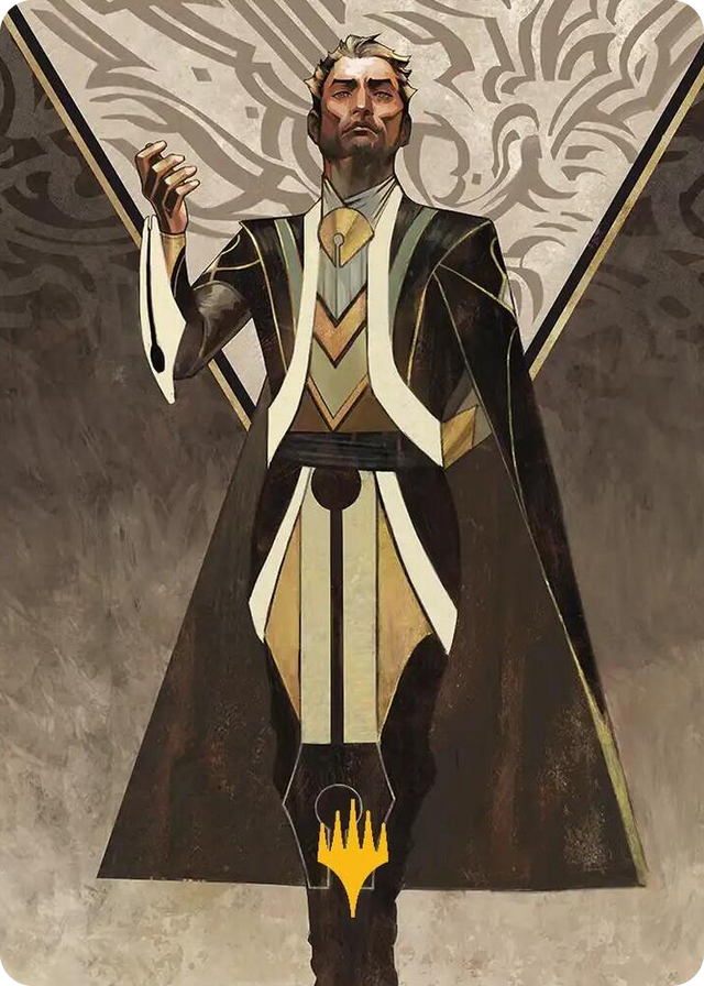 0027 Ral Zarek, Guest Lecturer Art Card (Gold-Stamped Planeswalker Symbol) S Art Series: Secrets of Strixhaven