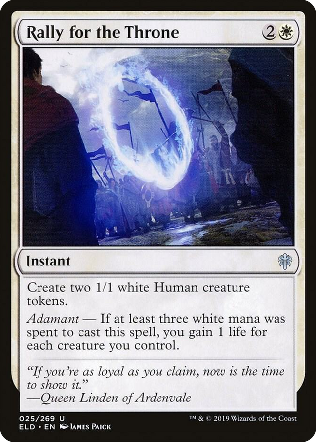 0025 Rally for the Throne U Throne of Eldraine