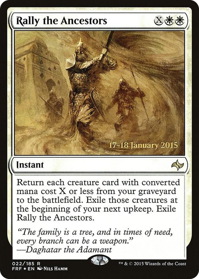 0022 Rally the Ancestors R Prerelease Cards