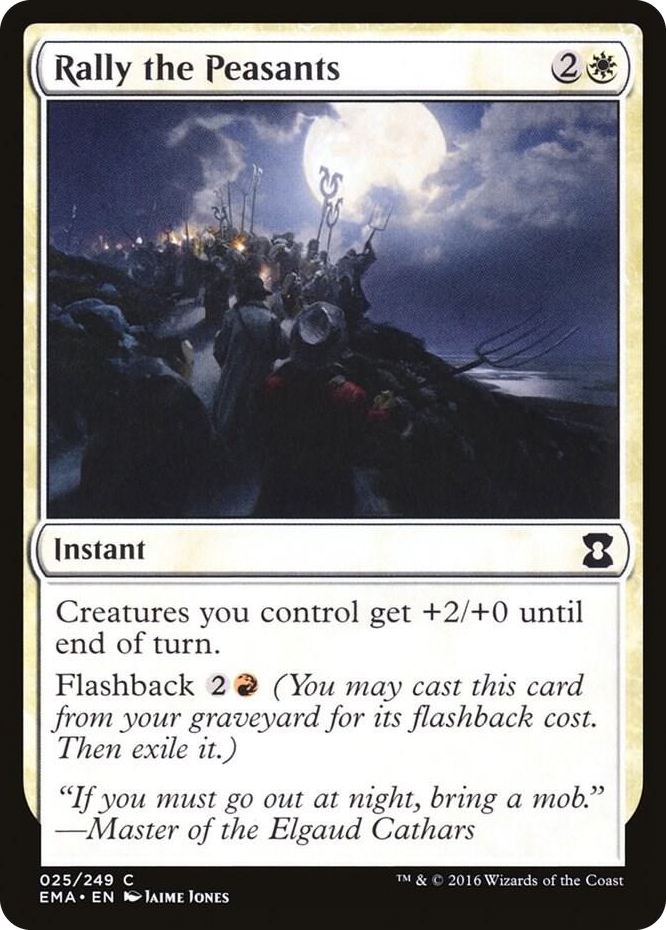 Rally the Peasants #25 C - Eternal Masters Pokemon card