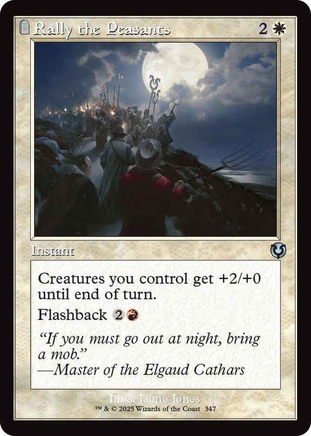 0347 Rally the Peasants (Retro Frame) U Innistrad Remastered