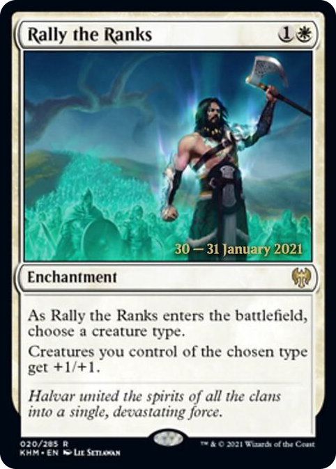 0020 Rally the Ranks R Prerelease Cards