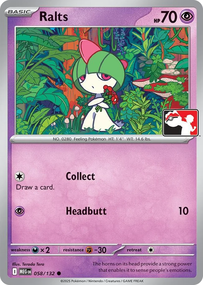 0058 Ralts Common Prize Pack Series Cards