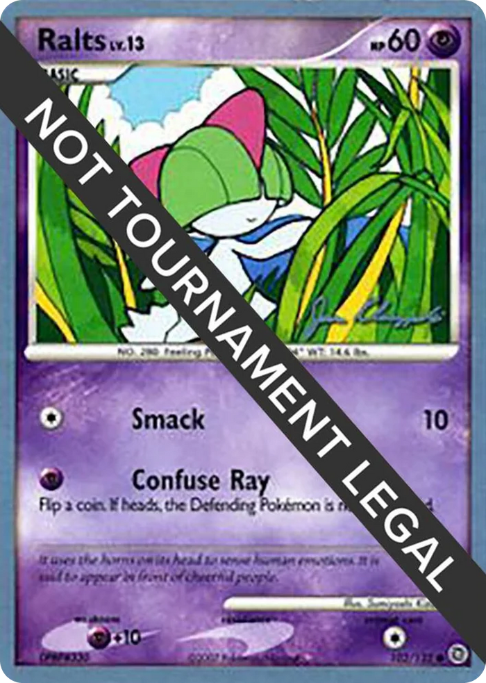 0102 Ralts (102) - 2008 (Jason Klaczynski) Common World Championship Decks