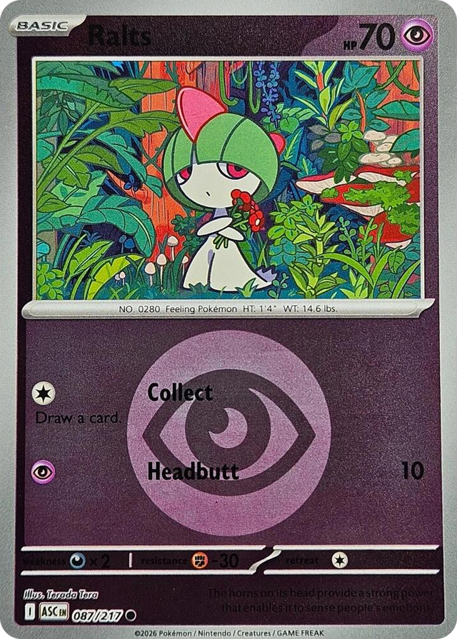0087 Ralts (Energy Symbol Pattern) Common Ascended Heroes