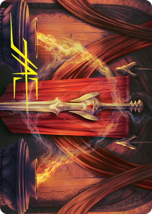 0037 Ramosian Greatsword Art Card (Gold-Stamped Signature) S Art Series: March of the Machine