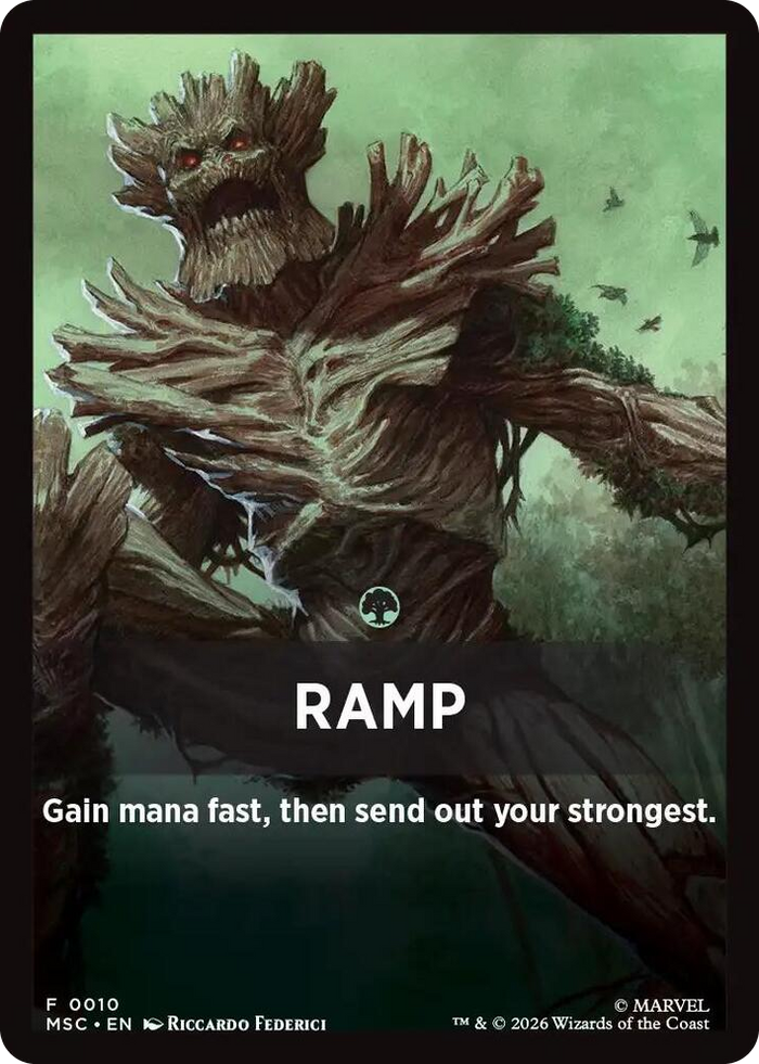 Ramp Theme Card #10 T - Commander: Marvel Super Heroes Pokemon card