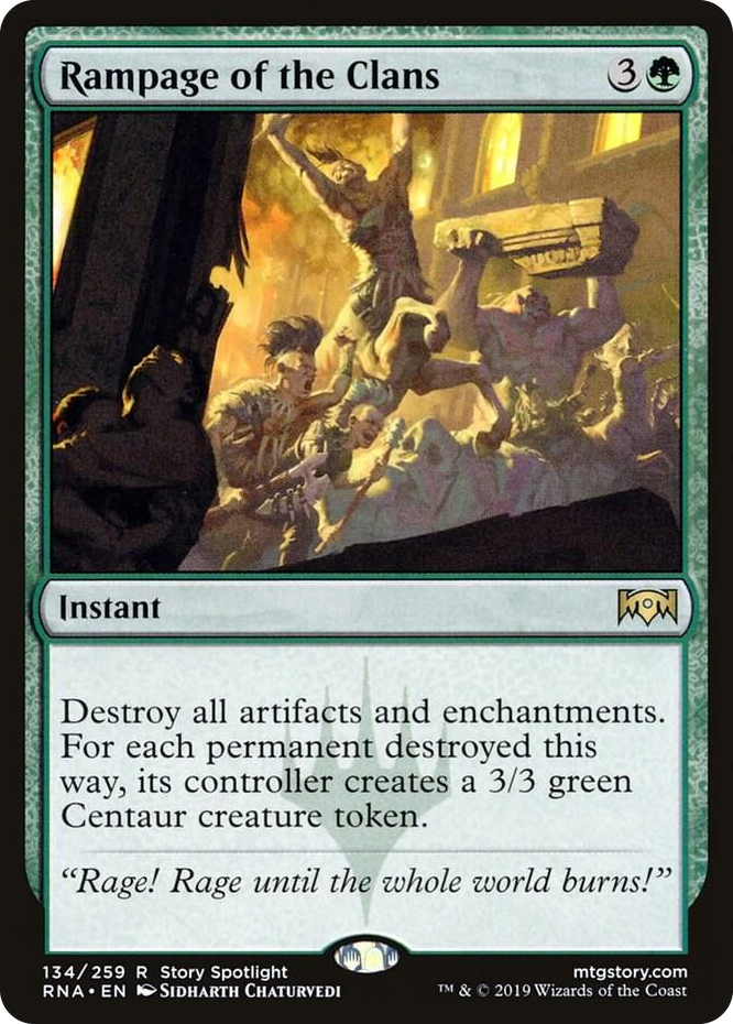 0134 Rampage of the Clans R Ravnica Allegiance