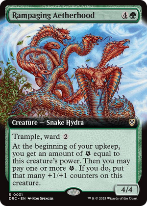 0031 Rampaging Aetherhood (Extended Art) R Commander: Aetherdrift