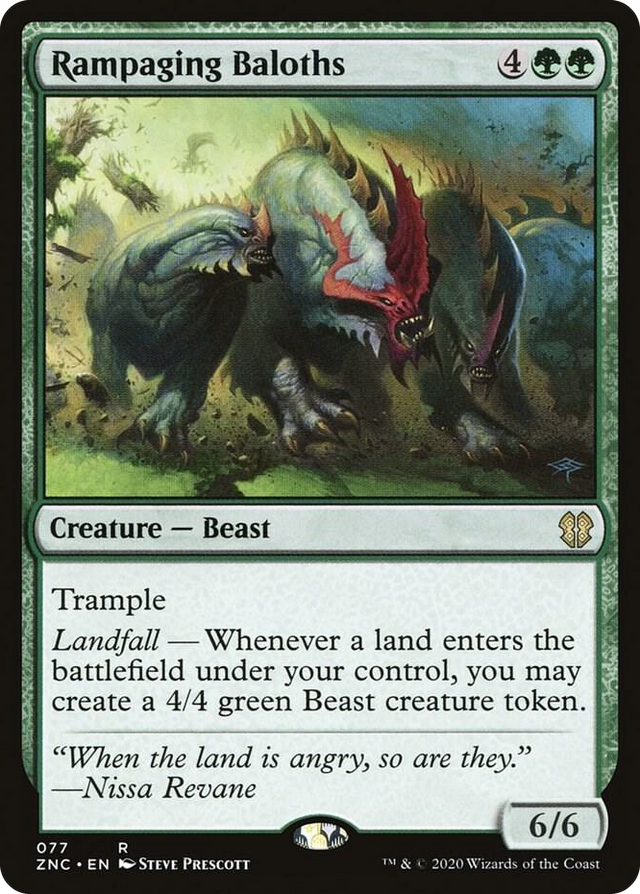 0077 Rampaging Baloths R Commander: Zendikar Rising
